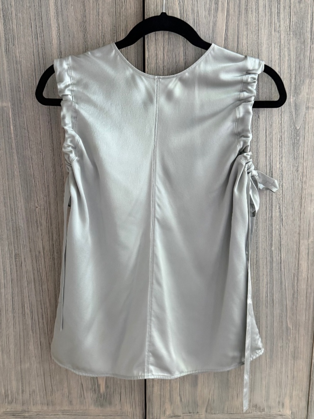 Helmut Lang Ruched armhole with ties top